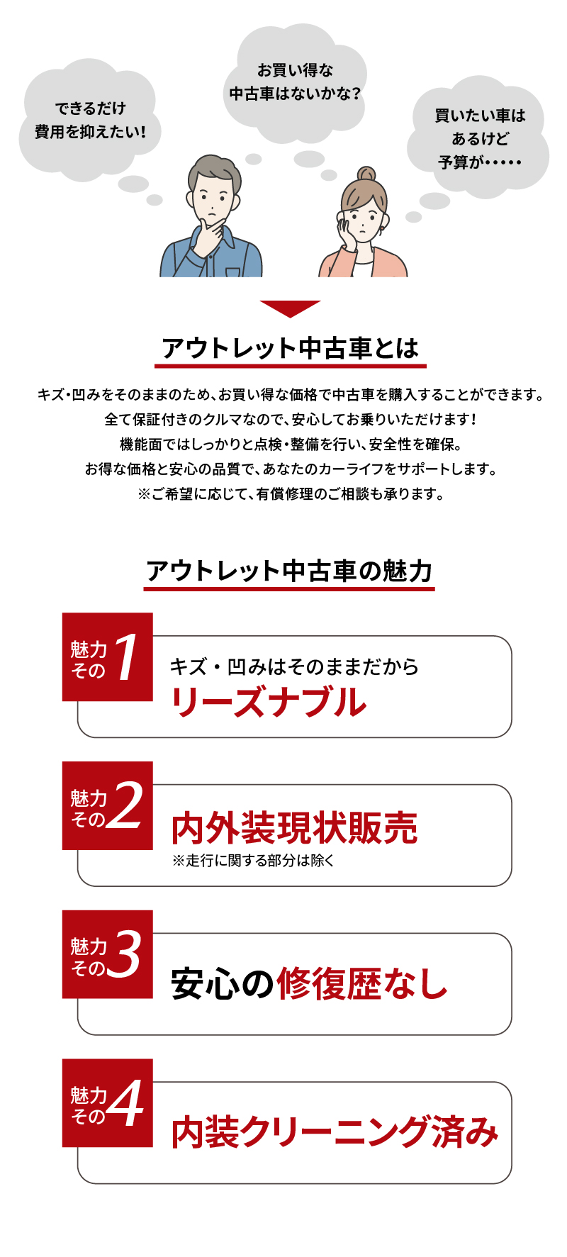 アウトレット車とは